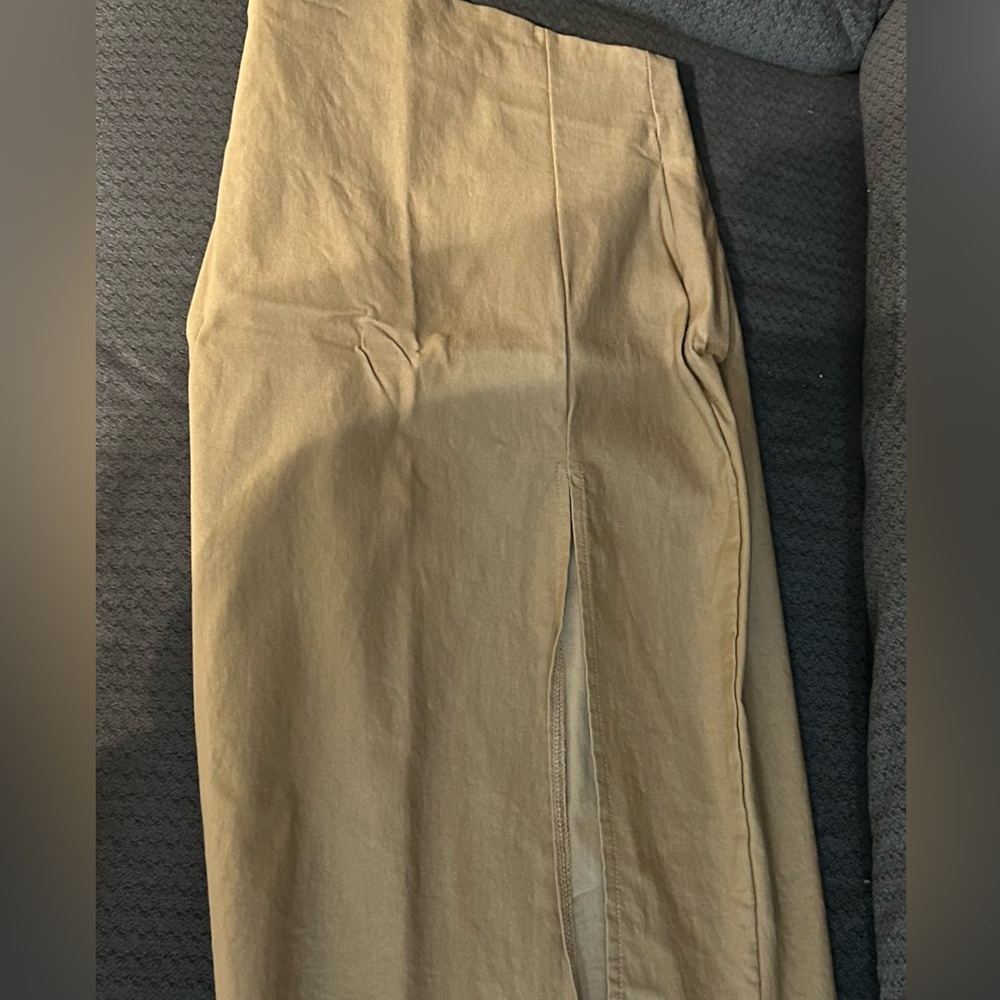 Fashion Nova Tan Pencil Skirt